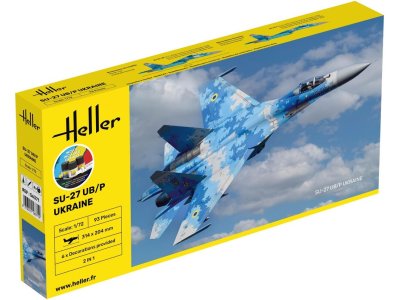 1:72 Heller 56371 Sukhoi SU-27 UB/P Ukraine - Starter Kit - Hel56371 - HEL56371