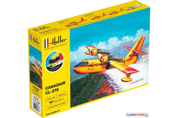 1:72 Heller 56373 Canadair CL-215 Plane - Starter Kit - Hel56373 1 - HEL56373