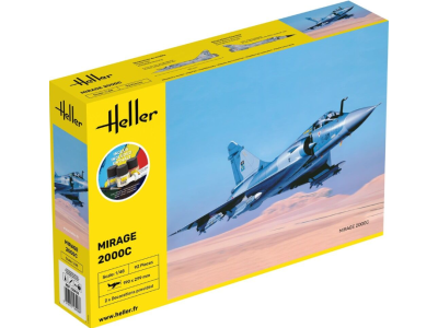 1:48 Heller 56426 Mirage 2000 C - Starter Kit - Hel56426 - HEL56426