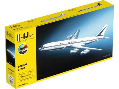 1:72 Heller 56452 B-707 Air France Plane - Starter Kit - Hel56452 - HEL56452