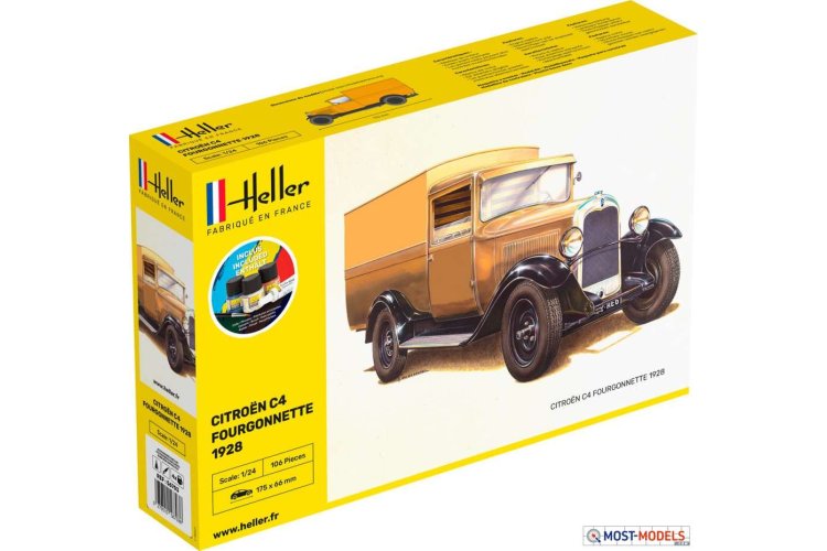 1:24 Heller 56703 Citroen C4 Fourgonnette 1926 - Starter Kit - Hel56703 c4 starter kit 1 - HEL56703