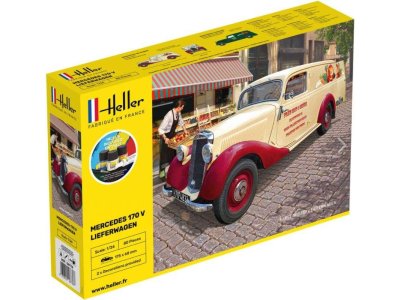 1:24 Heller 56736 Mercedes-Benz 170 Lieferwagen - Starter Kit - Hel56736 mb lieferwagen heller - HEL56736