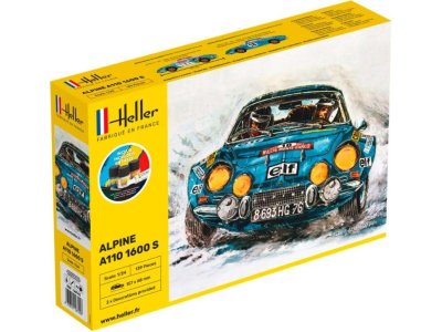 1:24 Heller 56745 Alpina A110 (1600) Car - Starter Kit - Hel56745 alpine car 1 - HEL56745