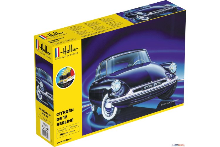 1:16 Heller 56795 Citroen DS 19 - Starter Kit - Hel56795 1 - HEL56795