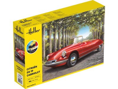 1:16 Heller 56796 Citroen DS19 Cabriolet Auto - Starter Kit - Hel56796 - HEL56796