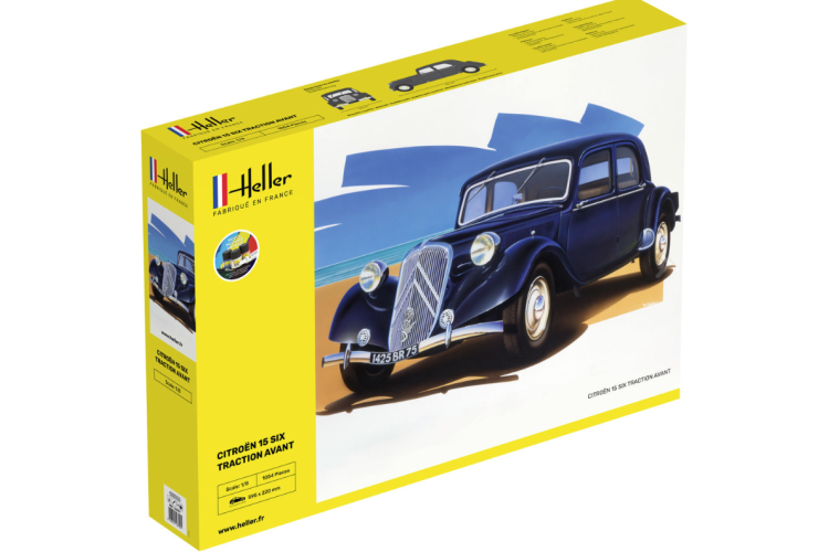 1:8 Heller 56799 Citroen 15 SIX Traction Avant - Starter Kit - Hel56799 1 - HEL56799