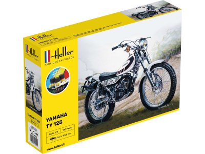 1:8 Heller 56902 Yamaha TY 125 Bike - Starter Kit - Hel56902 bike starter kit heller - HEL56902