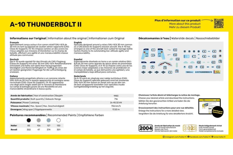 1:144 Heller 56912 A-10 Thunderbolt II - Starter Kit - Hel56912 3 - HEL56912