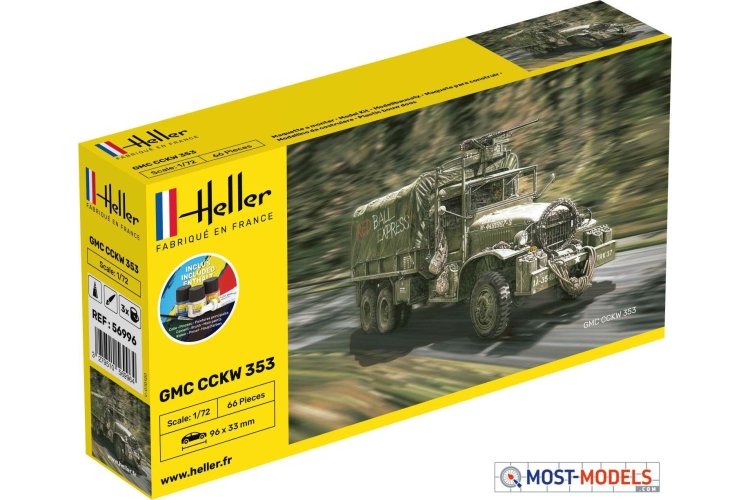 1:72 Heller 56996 GMC CCKW 352 Truck - Starter Kit  - Hel56996 1 - HEL56996