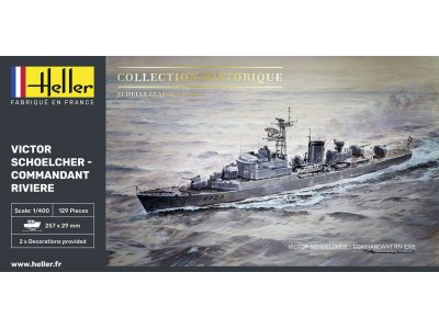 1:400 Heller 57015 Victor Schoelcher - Commandant Riviere - Starter Kit - Hel57015 - HEL57015