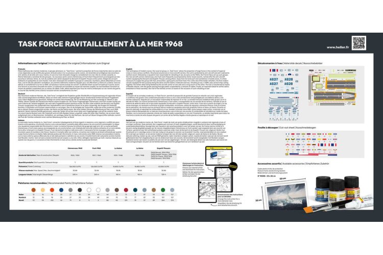 1:400 Heller 57092 Task Force - Ravitaillement A La Mer - Starter Kit - Hel57092  - HEL57092