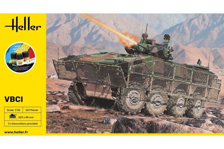 1:35 Heller 57147 VBCI Military Vehicle - Starter Kit - Hel57147 2 - HEL57147