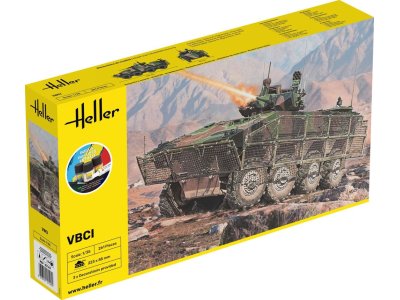 1:35 Heller 57147 VBCI Military Vehicle - Starter Kit - Hel57147 - HEL57147