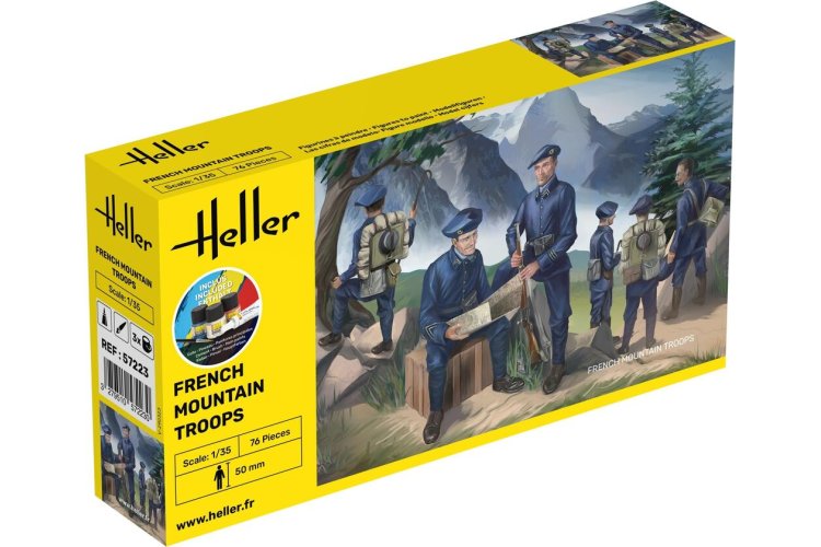 1:35 Heller 57223 French Mountain Troops - Figures - Starter Kit - Hel57223 1 - HEL57223