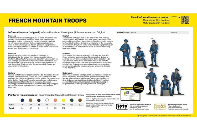 1:35 Heller 57223 French Mountain Troops - Figures - Starter Kit - Hel57223 3 - HEL57223