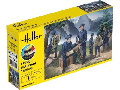 1:35 Heller 57223 French Mountain Troops - Figuren - Starter Kit - Hel57223 - HEL57223