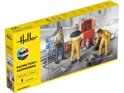 1:24 Heller 58750 Racing Team Figuren en Accessoires - Starter Kit - Hel58750 - HEL58750