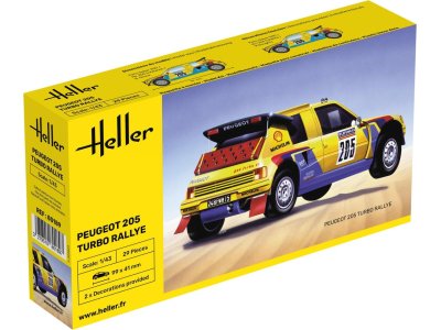1:43 Heller 80189 Peugot 205 Turbo Rally Auto - Hel80189 - HEL80189