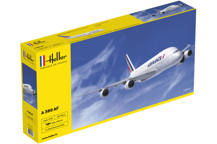 1:125 Heller 80436 A380 Airplane AirFrance - Hel80436 - HEL80436