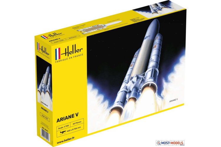 1:125 Heller 80441 Ariane 5 Rocket - Hel80441 a - HEL80441