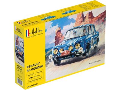 1:24 Heller 80700 Renault R8 Gordini Car - Hel80700 renault r8 gordini car heller kit - HEL80700