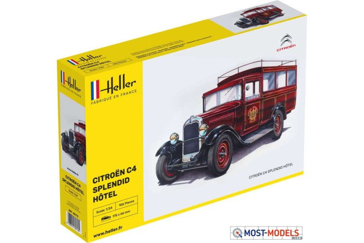 1:24 Heller 80713 Citroen C4 - Splendid Hotel Bus - Hel80713 citroen heller spelndid hotel bus 1 - HEL80713