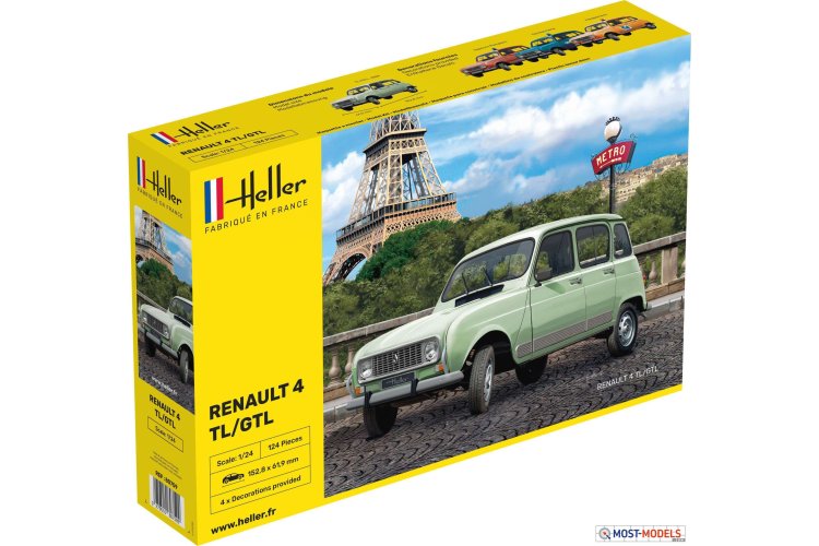 1:24 Heller 80759 Renault 4L Car - Hel80759 1 - HEL80759