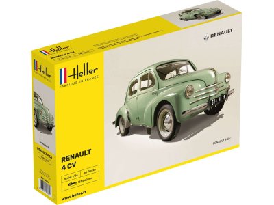 1:24 Heller 80762 Renault 4 CV Car - Hel80762 renault 4 cv heller - HEL80762