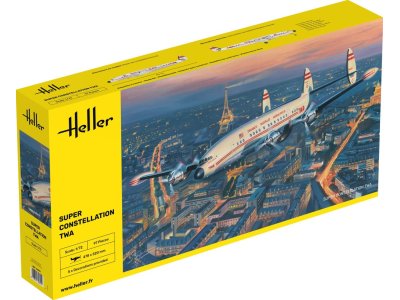 1:72 Heller 82391 Lockheed Super Constellation TWA Vliegtuig - Hel82391 1 - HEL82391