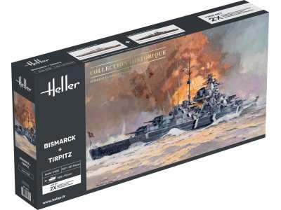 1:400 Heller 85078 Bismarck en Tirpitz Schepen - Twinset - Hel85078 - HEL85078
