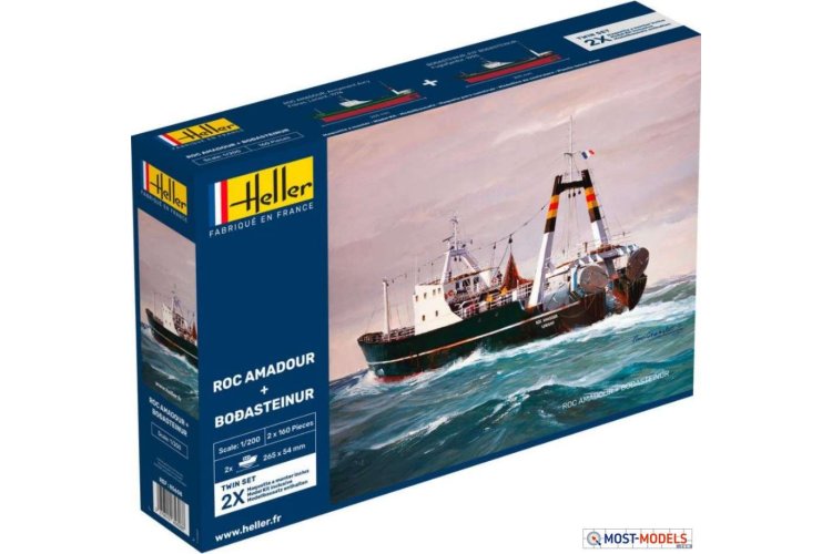 1:200 Heller 85608 ROC Amadour + Bodasteinur Ships - Twinset - Hel85608 1 - HEL85608