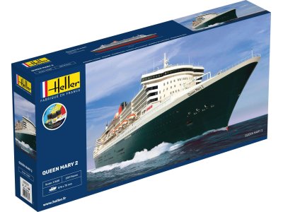 1:600 Heller 56626 Queen Mary 2 - Ship - Starter Kit - Heller 56626 - HEL56626