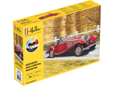 1:24 Heller 56710  500 K Special Roadster Car - Starter Kit - Heller56710 - HEL56710