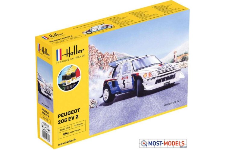 1:24 Heller 56716 Peugot 205 EV 2 - Starter Kit - Heller56716 1 - HEL56716