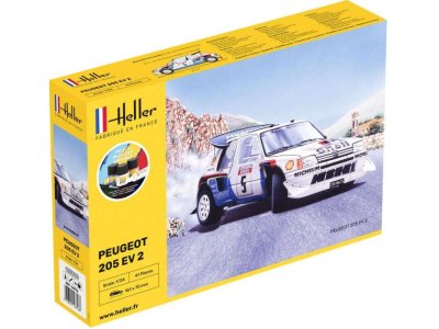 1:24 Heller 56716 Peugot 205 EV 2 - Starter Kit - Heller56716 - HEL56716