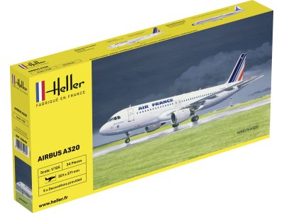 1:125 Heller 80448 A-320 AF Plane - Heller80448 - HEL80448