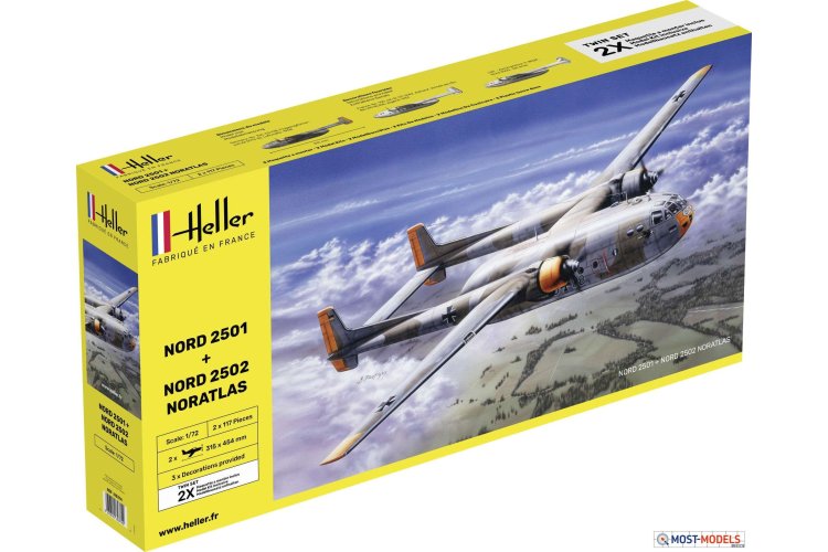 1:72 Heller 85374 Nord 2501 & Nord 2502 - NORATLAS - Twinset - Heller85374 1 - HEL85374