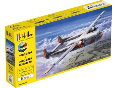 1:72 Heller 55374 Nord 2501 & Nord 2502 - NORATLAS - Twinset - Starter Kit  - Helller55374 - HEL55374