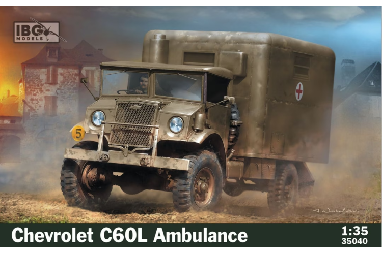 1:35 IBG Models 35040 Chevrolet C60L Ambulance Model kit