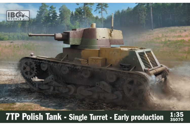 1:35 IBG Models 35070  7TP Polish Tank - Single Turret - Early Production - Ibg35070 - IBG35070