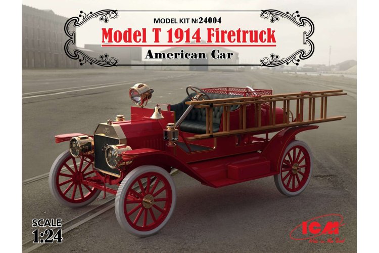 1:24 ICM 24004 Model T 1914 Firetruck - American Car - Icm24004 2 - ICM24004