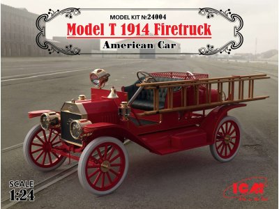 1:24 ICM 24004 Model T 1914 Firetruck - American Car - Icm24004 - ICM24004