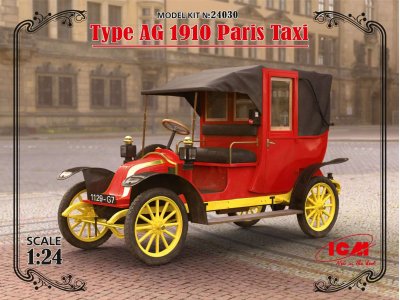 1:24 ICM 24030 Type AG 1910 Paris Taxi - Icm24030 - ICM24030