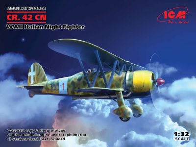 1:32 ICM 32024 CR. 42CN, WWII Italian Night Fighter Plane - Icm32024 en - ICM32024