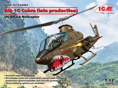 1:32 ICM 32061 AH-1G Cobra (late production) US Attack Helicopter - Icm32061 en - ICM32061