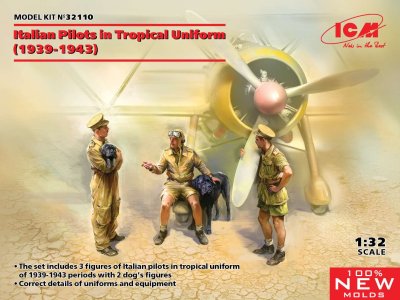 1:32 ICM 32110 Italian Pilots in Tropical Uniform (1939-1943) - Icm32110 en - ICM32110