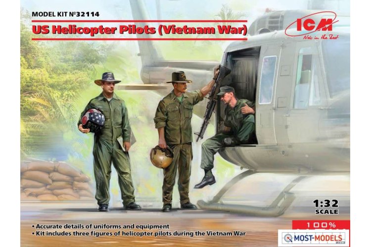 1:32 ICM 32114 US Helicopter Pilots (Vietnam War) - Icm32114 en 1 - ICM32114