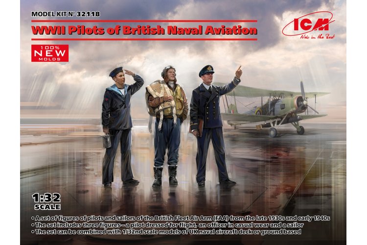 1:32 ICM 32118 WWII Pilots of British Naval Aviation - Icm32118 en 2 - ICM32118