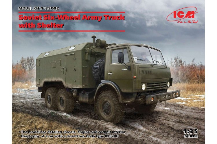 1:35 ICM 35002 Soviet Six-Wheel Army Truck with Shelter - Icm35002 en 1 - ICM35002