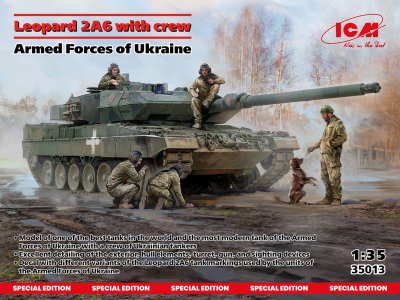 1:35 ICM 35013 Leopard 2A6 Tank Ukraine with Crew - Special Edition - Icm35013 1 - ICM35013